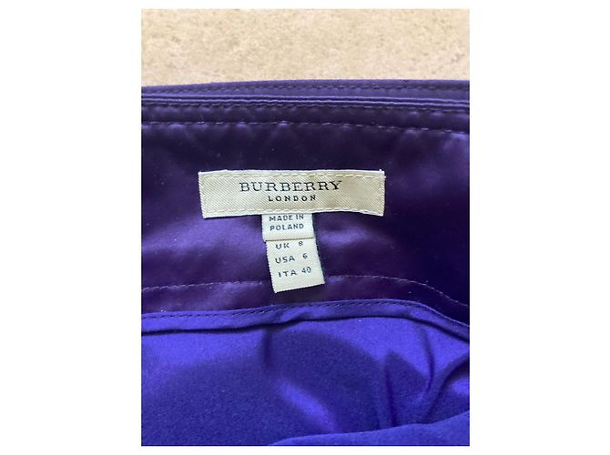 Falda Burberry Morada de Poliéster Talla 36 Púrpura - vista 4