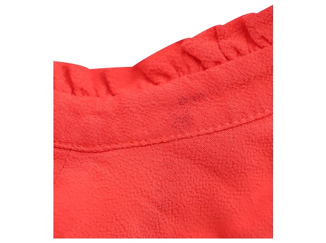 Ba&Sh Grenadine Damenkleid aus roter Viskose - Ansicht 5