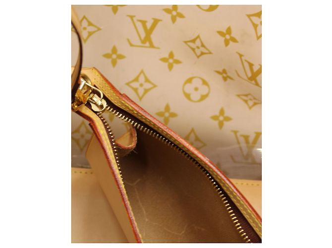 Borsa tote Louis Vuitton Ambre Cruise in PVC marrone - vista 9