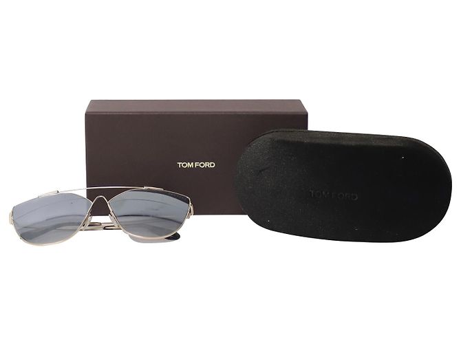 Gafas de sol ojo de gato Jacquelyn de Tom Ford en acero dorado - vista 14