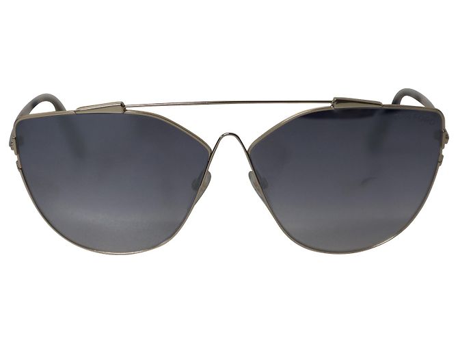 Gafas de sol ojo de gato Jacquelyn de Tom Ford en acero dorado - vista 2