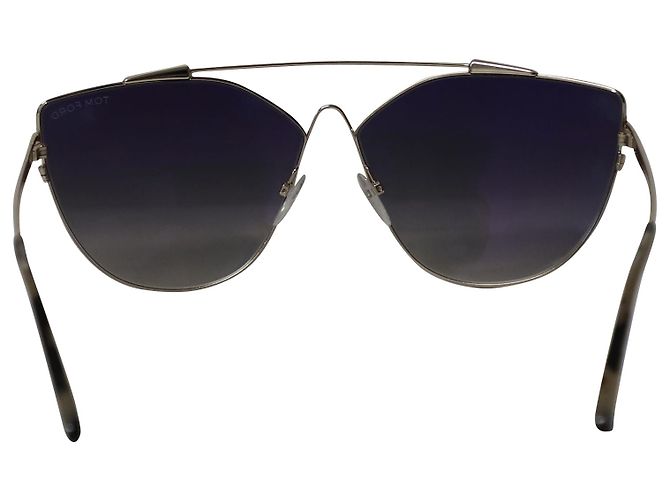 Gafas de sol ojo de gato Jacquelyn de Tom Ford en acero dorado - vista 5