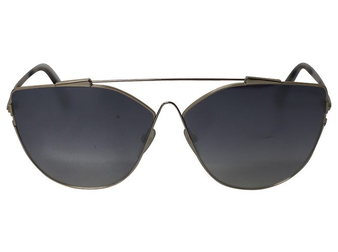 Gafas de sol ojo de gato Jacquelyn de Tom Ford en acero dorado - vista 9
