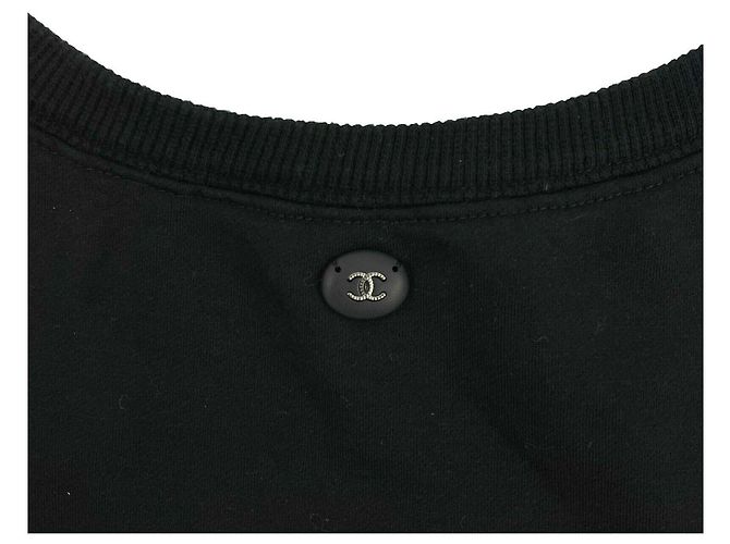 Chanel - 2017 Negro Gabrielle Chanel Coco Script Sudadera - vista 6