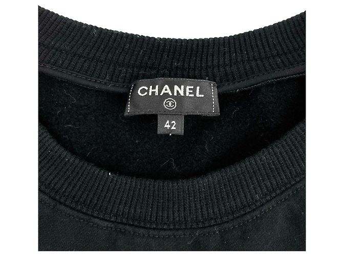 Chanel - 2017 Negro Gabrielle Chanel Coco Script Sudadera - vista 8