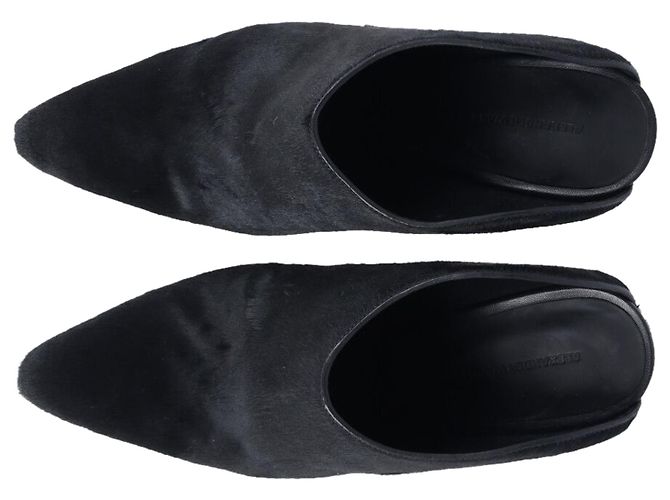 Mules con pony Alexander Wang Miranda in lana nera Nero - vista 5