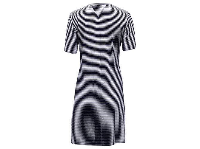 Abito T-Shirt a Righe Theory in Cotone Multicolor Stampa python - vista 2