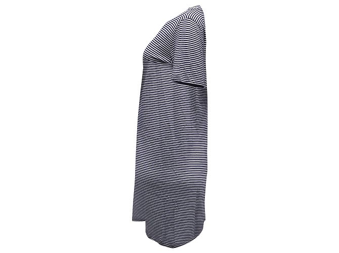 Abito T-Shirt a Righe Theory in Cotone Multicolor Stampa python - vista 3
