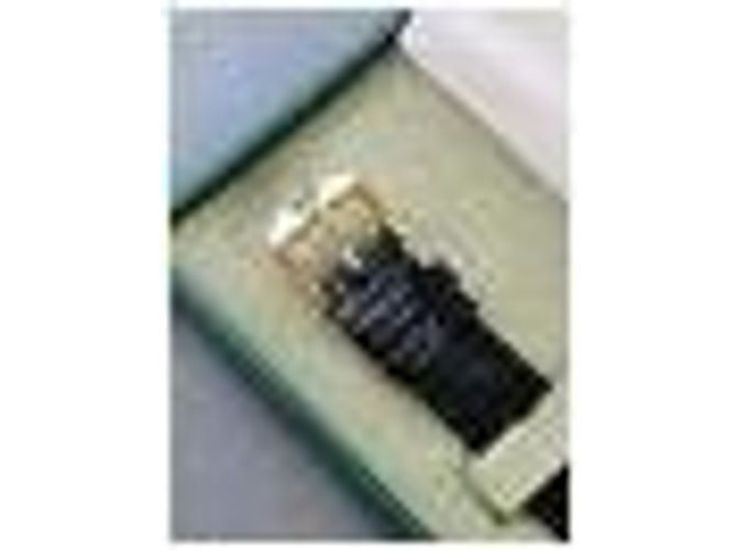 Originaluhr Gucci 3000 J Armbanduhr Leder Schwarz Gold hardware - Ansicht 11