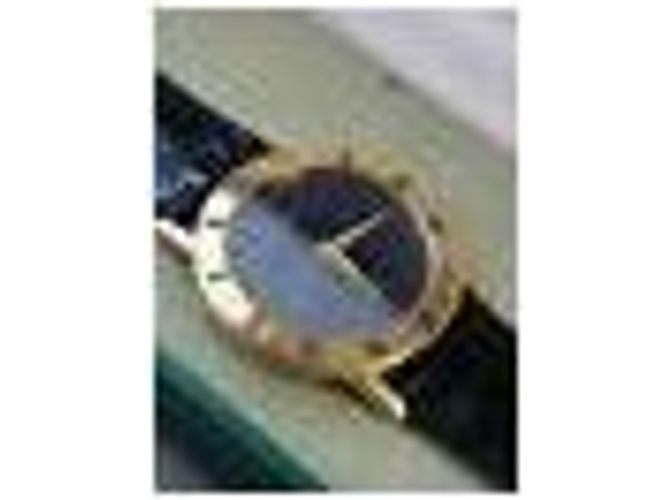 Originaluhr Gucci 3000 J Armbanduhr Leder Schwarz Gold hardware - Ansicht 12