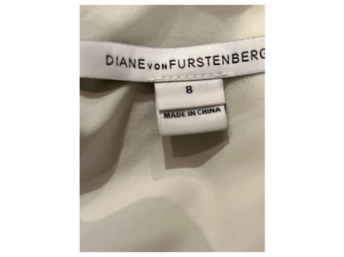 Diane Von Furstenberg DvF Wylda Rüschenkleid Weiß Roh - Ansicht 2