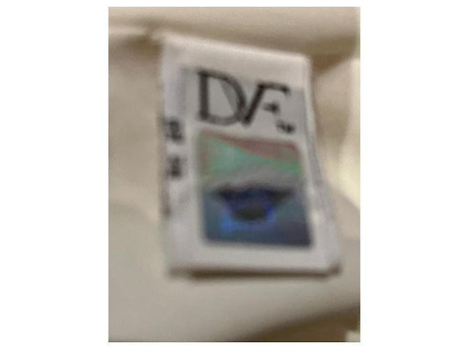 Diane Von Furstenberg DvF Wylda Rüschenkleid Weiß Roh - Ansicht 4