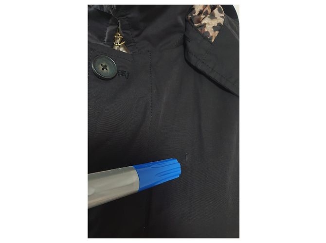 The Kooples Black Rain Jacket Leopard Lining Leopard print - view 6
