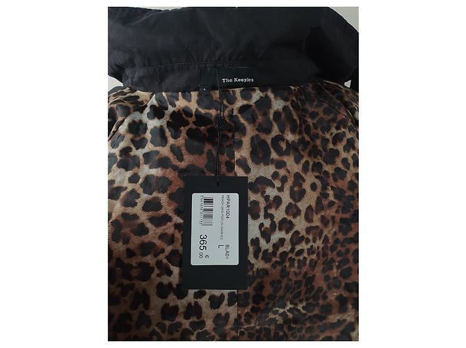 The Kooples Black Rain Jacket Leopard Lining Leopard print - view 8