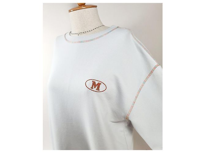 M Missoni Oversize Sweatshirt Grau Baumwolle - Ansicht 2