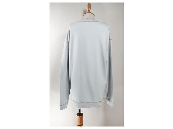 M Missoni Oversize Sweatshirt Grau Baumwolle - Ansicht 5