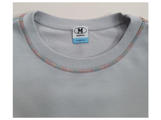M Missoni Oversize Sweatshirt Grau Baumwolle - Ansicht 6