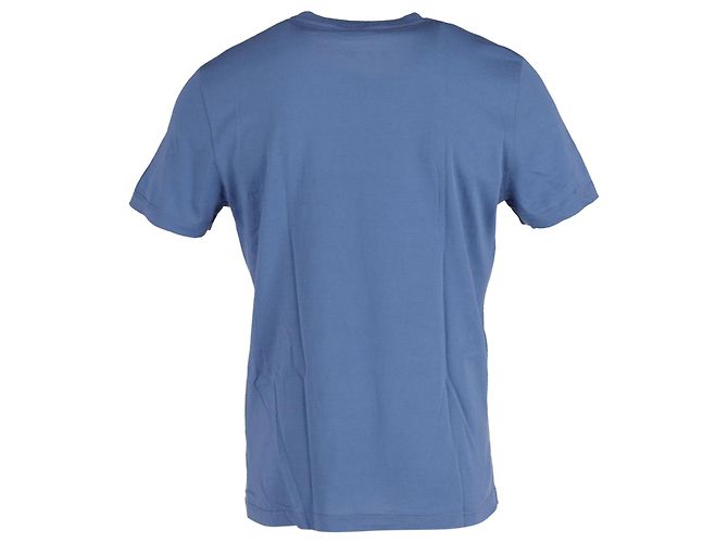 T-shirt classica Louis Vuitton in cotone blu - vista 3