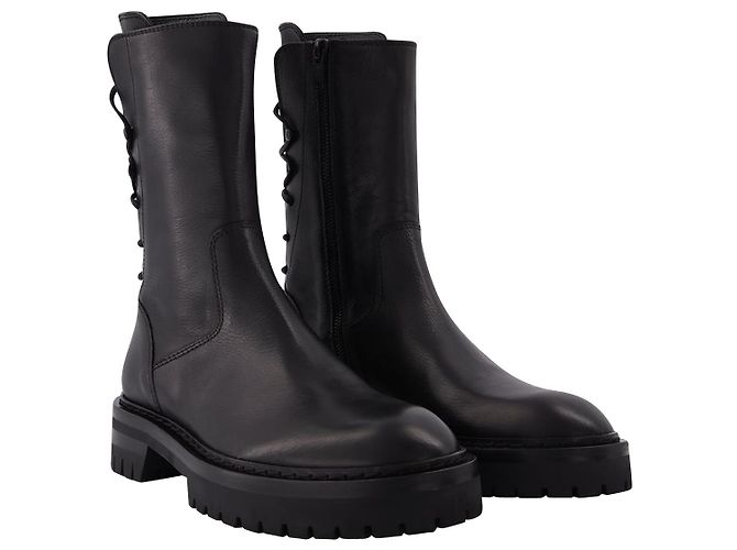 Ann Demeulemeester Bottines Louise en Cuir Noir - vue 2