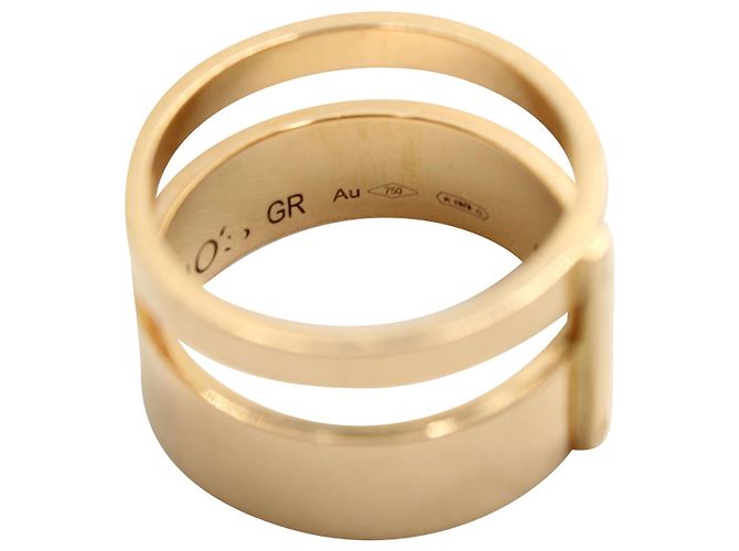 Repossi Berbero 2 Anello Rows in Oro Rosa - vista 4