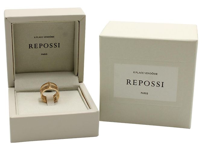 Repossi Berbero 2 Anello Rows in Oro Rosa - vista 6
