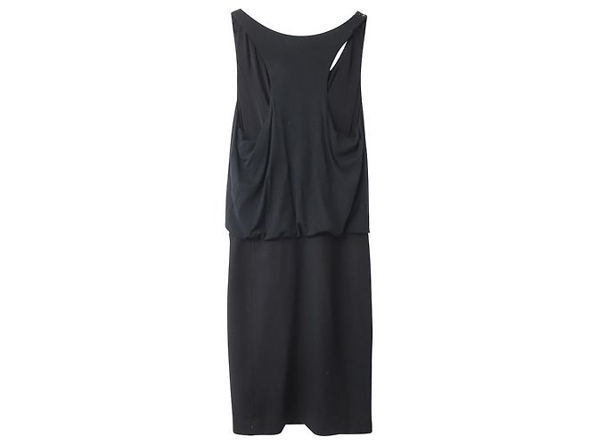 Tory Burch Racerback-Kleid aus schwarzem Polyester mit Pailletten - Ansicht 4