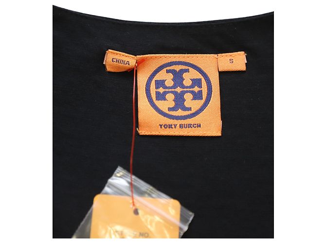 Tory Burch Racerback-Kleid aus schwarzem Polyester mit Pailletten - Ansicht 7