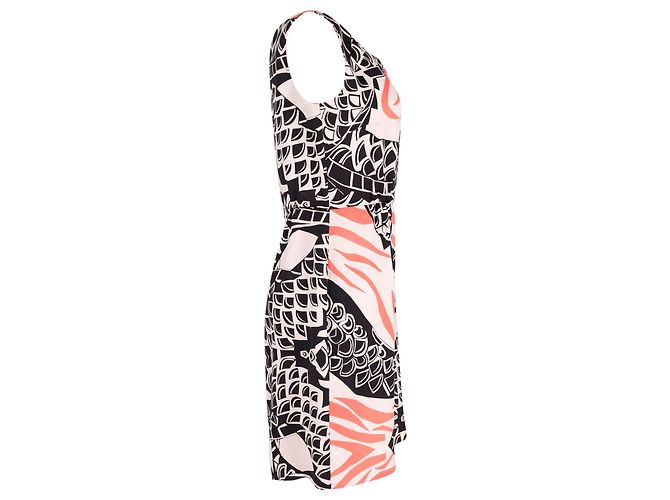 Abito a tubino stampato Temperley London in seta multicolor - vista 2