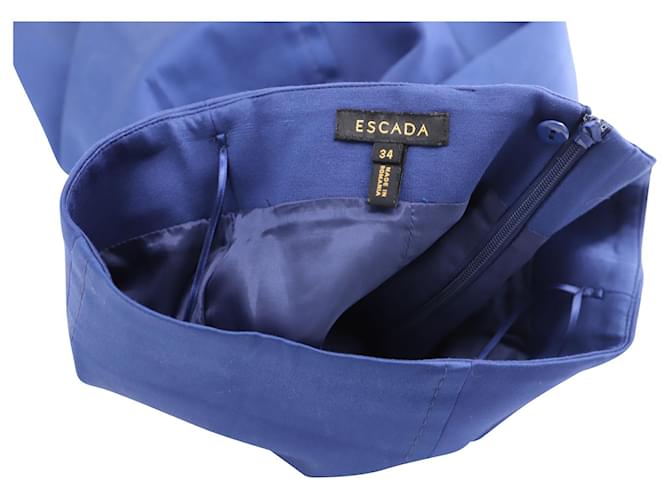 FALDA LAPIZ ESCADA Cupro Azul - vista 3