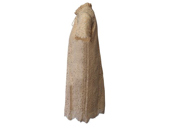 Vestido de encaje Sandro Antilope de poliamida melocotón - vista 3
