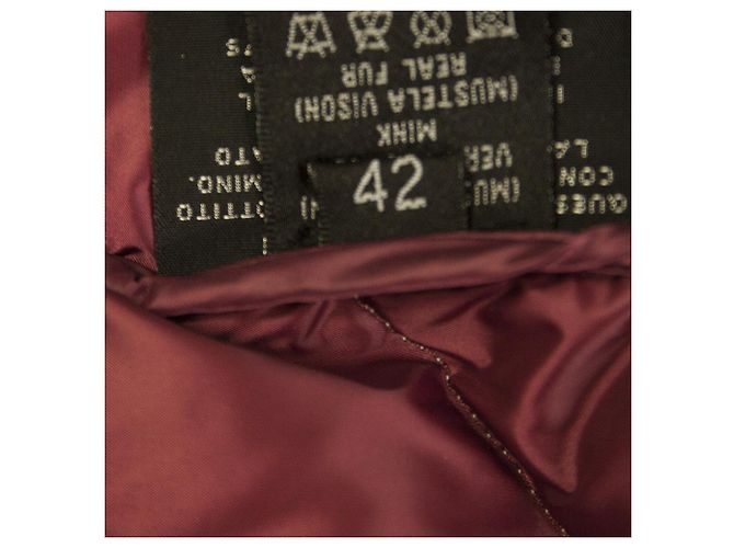 Autre Marque Casaco acolchoado acolchoado cinza Florence mode Vison pele de vison manga curta 42 - vista 4