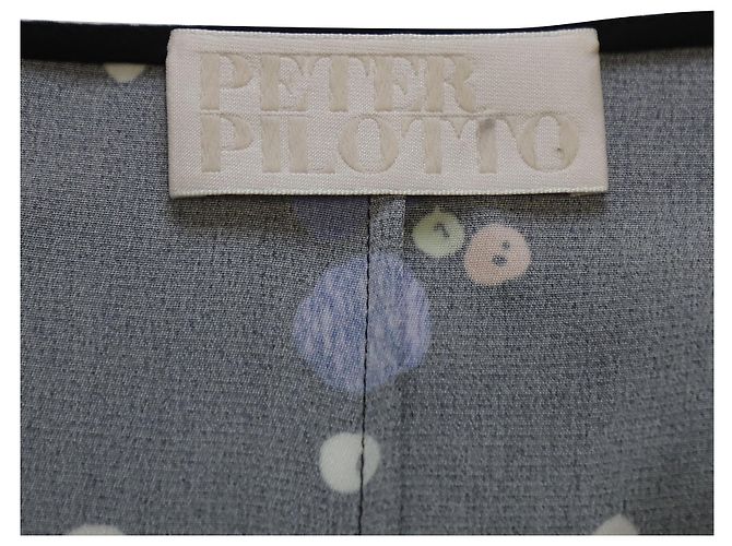 Abito a portafoglio stampato Peter Pilotto in seta multicolor - vista 7