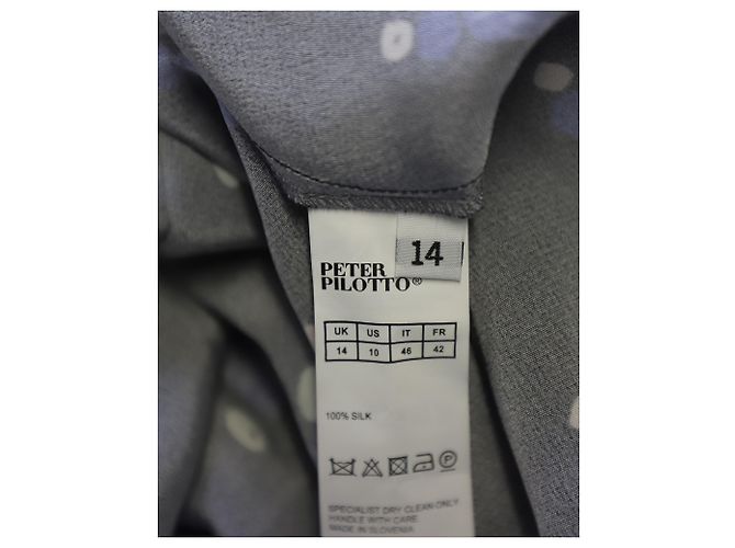 Abito a portafoglio stampato Peter Pilotto in seta multicolor - vista 8