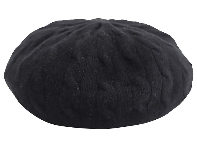 Cappello Beanie Ralph Lauren Purple Label in cashmere nero - vista 4