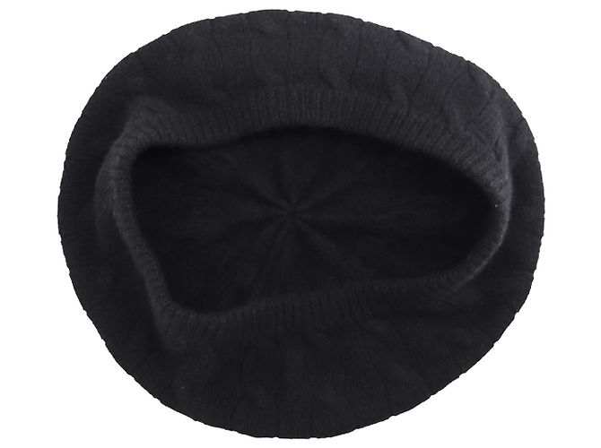 Cappello Beanie Ralph Lauren Purple Label in cashmere nero - vista 6
