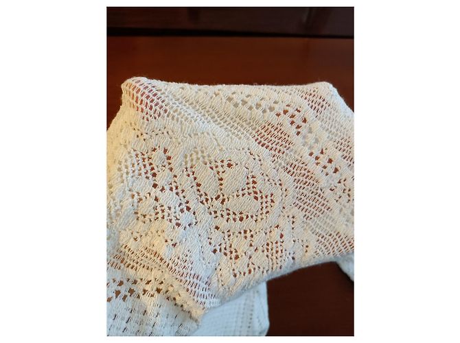 Autre Marque Amazon Tunika aus Spitze Eggshell Aus weiß - Ansicht 12