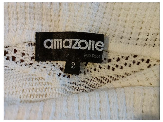 Autre Marque Amazon Tunika aus Spitze Eggshell Aus weiß - Ansicht 7