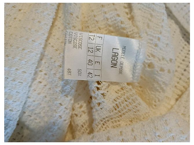 Autre Marque Amazon Tunika aus Spitze Eggshell Aus weiß - Ansicht 8