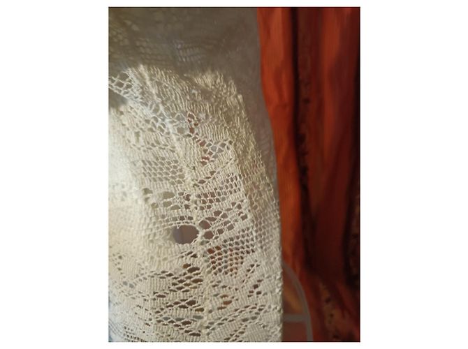 Autre Marque Amazon Tunika aus Spitze Eggshell Aus weiß - Ansicht 9