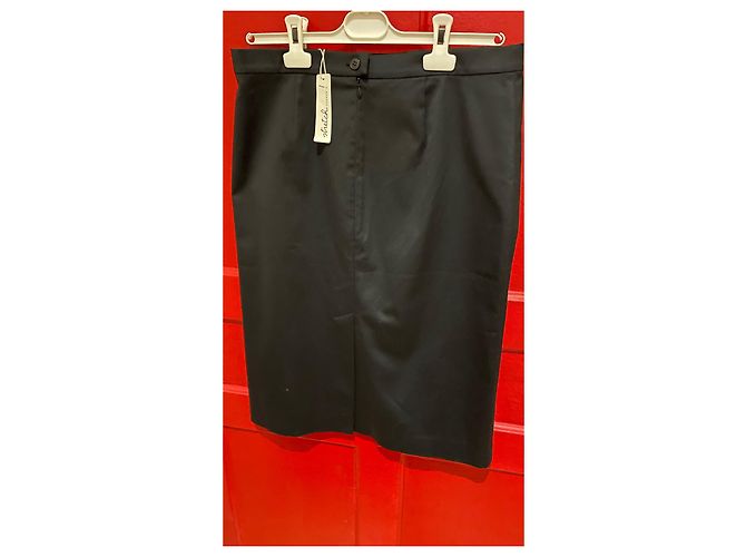 Falda negra Agnès b. de algodón Talla 42 Negro - vista 5