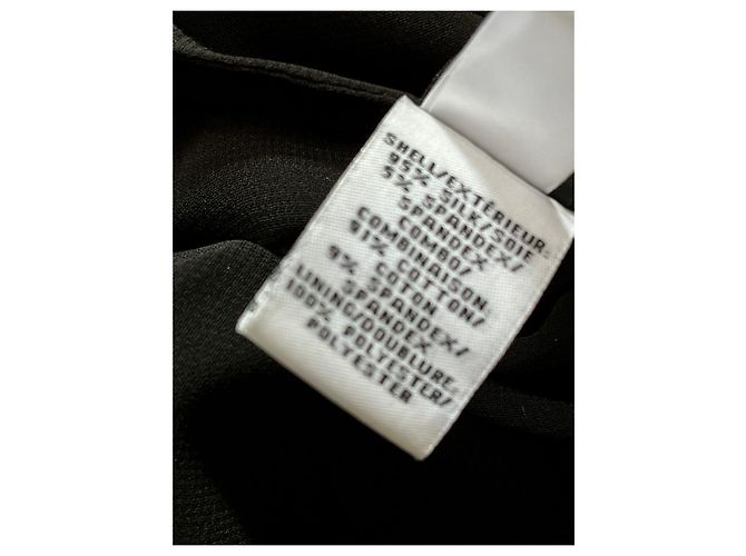 Diane Von Furstenberg DvF raro abito Ernestina in seta e pizzo Nero - vista 2