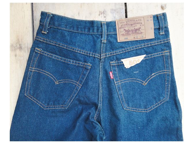 Levi's LEVIS 201 T 40 VENDIMIA 90's nueva condición Azul oscuro - vista 5