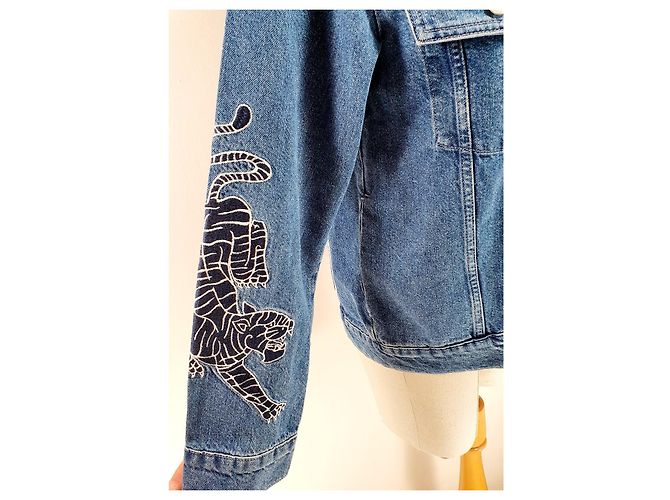 Maje Jeansjacke Blau Baumwolle Größe 40 - Ansicht 2