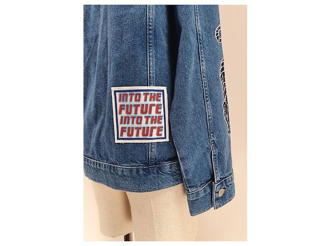 Maje Jeansjacke Blau Baumwolle Größe 40 - Ansicht 6