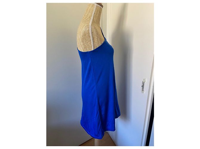 Diane Von Furstenberg Kleid aus Seide Blau - Ansicht 4