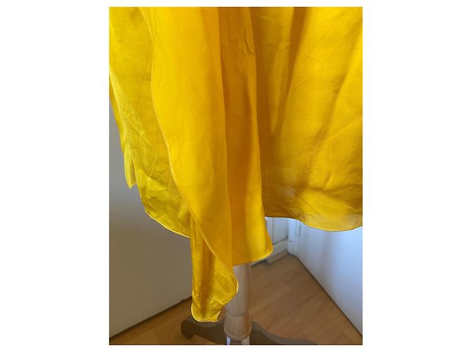 Stella Mc Cartney Vestido Stella McCartney de seda amarilla Amarillo - vista 10