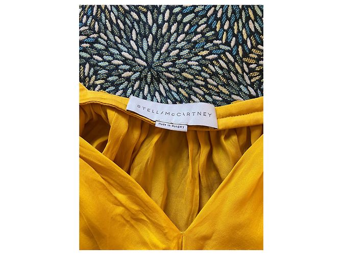 Stella Mc Cartney Vestido Stella McCartney de seda amarilla Amarillo - vista 12