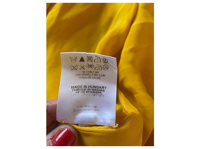 Stella Mc Cartney Vestido Stella McCartney de seda amarilla Amarillo - vista 15
