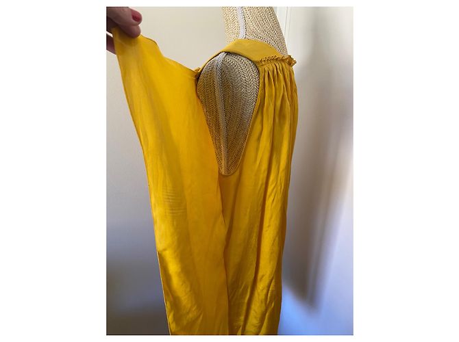 Stella Mc Cartney Vestido Stella McCartney de seda amarilla Amarillo - vista 8
