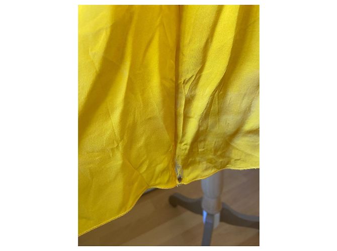 Stella Mc Cartney Vestido Stella McCartney de seda amarilla Amarillo - vista 9